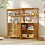 116cm H x 60cm W Bamboo / Rattan Book Cabinet Bookcase