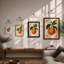 Orange Study Botanical - Framed Print-1440112059-1440112056