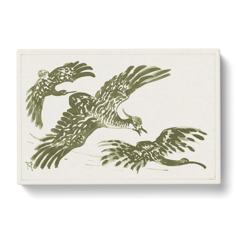 Three Flying Birds (2) by Theo Van Hoytema - Wrapped Canvas, 40cm H x 60cm W x 3cm D