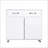 White Modern Side Table with Drawer &amp; Shelves | E1 MDF Material