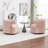 Tybias Upholstered Swivel Barrel Chair-2071017754