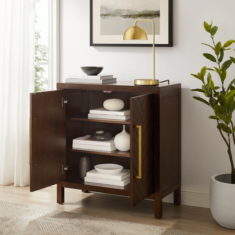 Armoire d'appoint Godehart - brun foncé, Brun foncé