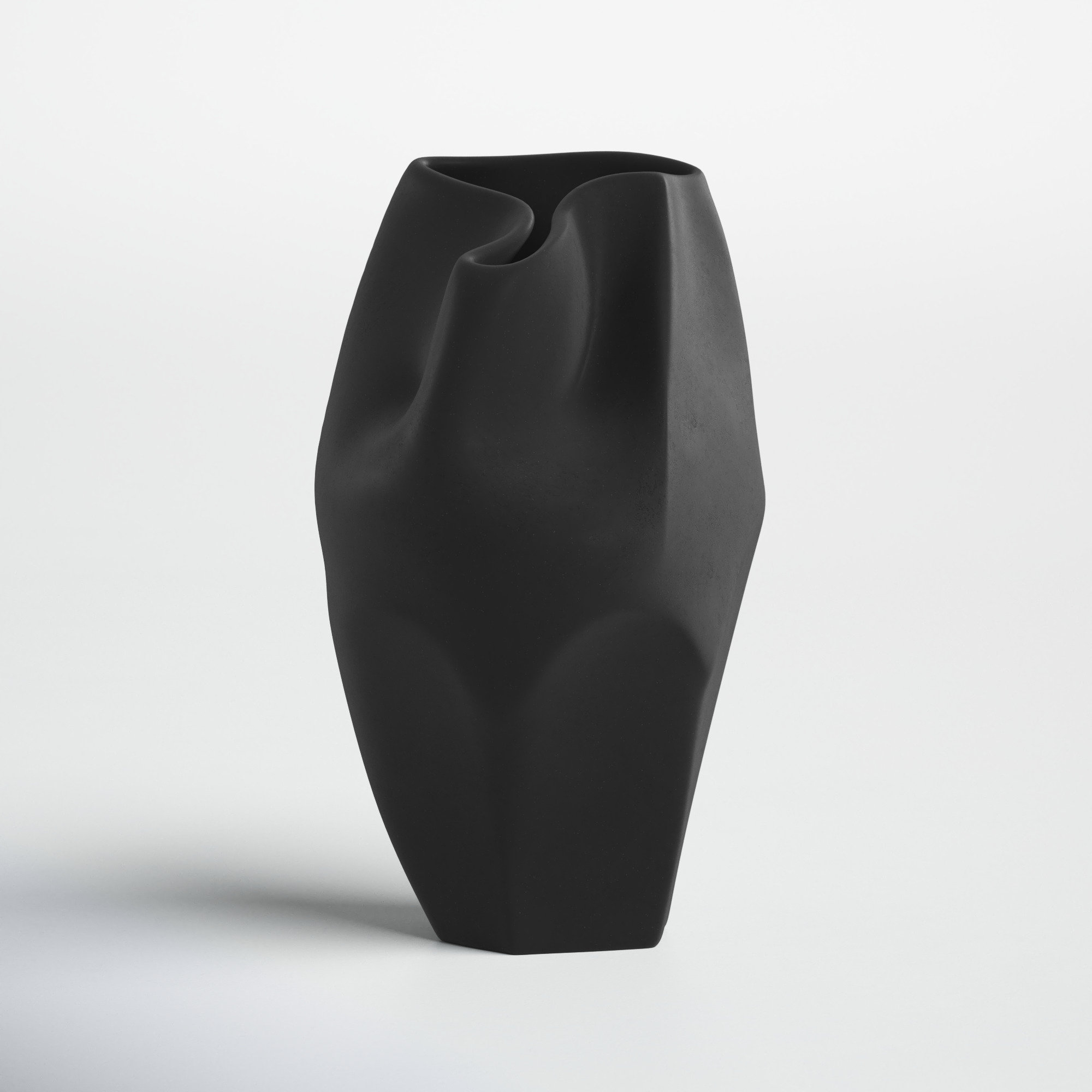 Joss & Main Modern Abstract Decorative Ceramic Vase for Table Decor & Reviews | Wayfair