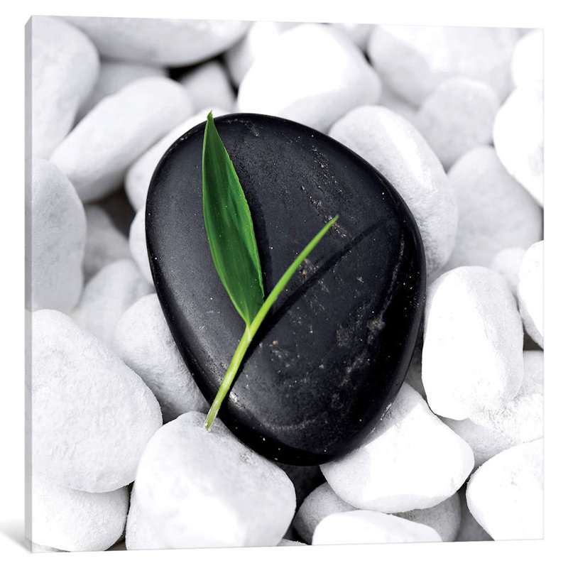 Zen Stone 1 Piece Wall Art on Canvas, 93.98 cm H x 93.98 cm W x 1.91 cm D, Wrapped Canvas