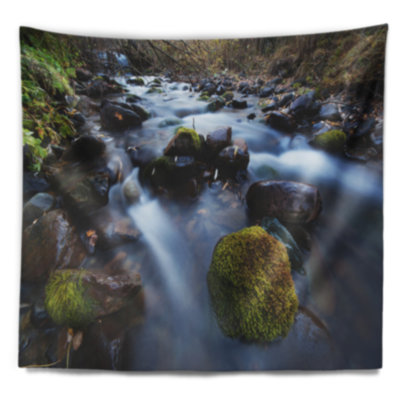 Tapisserie en polyester à flux rapide et de montagne avec accessoires suspendus inclus