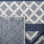 Tapis géométrique en laine / coton tissé à la main Vermont-729442976