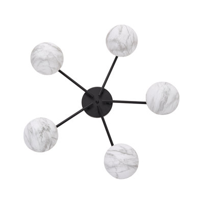 Glass Semi Flush Mount