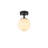 Modern Industrial Chandelier, Black & Antique Finish, 5.9 x 5.9 x 9.1 inches | Metal Body, Glass Cap, E14 Socket (Max 15W) | Stylish Lighting for Home Décor & Scandinavian Design, IP20 Rated
