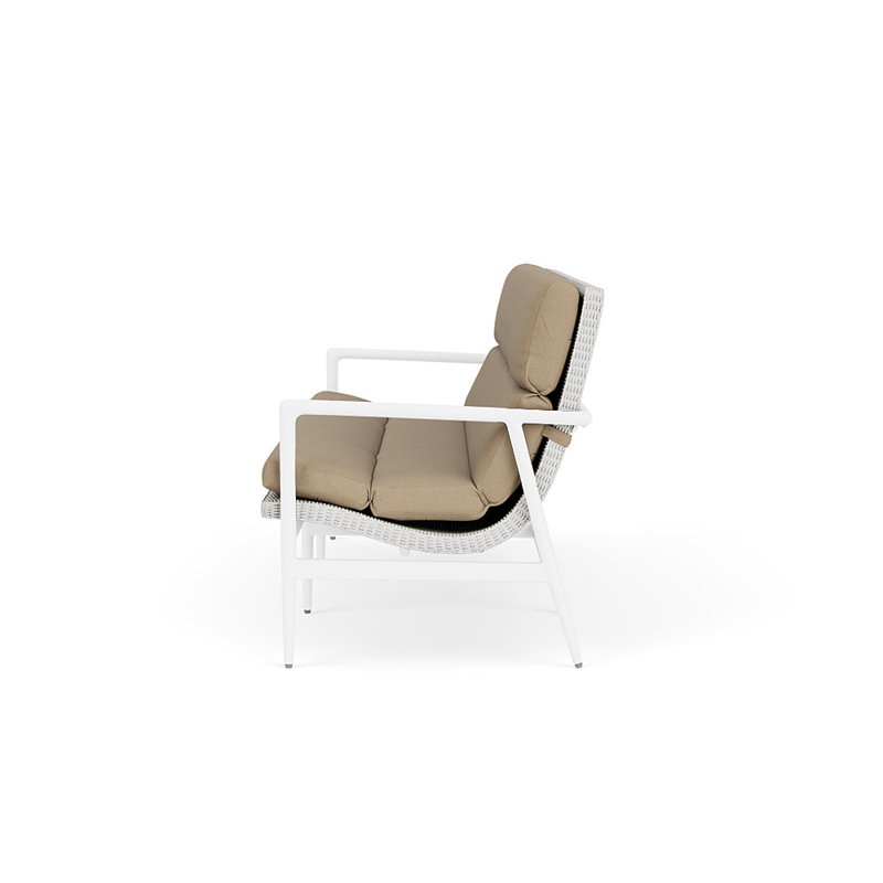 Cascade Outdoor 3 - Seat Patio Sofa, Fife Sahara, Matte White
