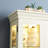 Antique White Display Cabinet With Versatile Storage And Lighting Shelf Advanced Feature-1523955882