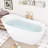 Glossy White Acrylic Bathtub - 63.4gal Immersive Bath
