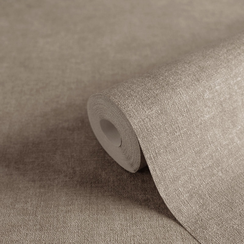Galerie Horizon Textured Plain Wallpaper, Brown