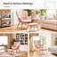 Velvet With Footstool Armchair