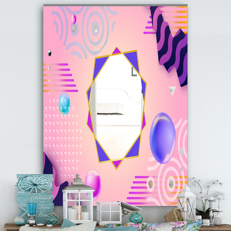 Miroir décoratif moderne et contemporain Spacy Dimensions 3, H 39,4 po x l 29,5 po