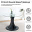 Ensemble de table ronde en verre trempé-540266744-540266749