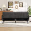 Modern Upholstered Living Room Set With Wooden Legs & Convertible Backrest-145362533-145362535
