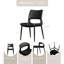 Ensemble de 2 chaises de salle à manger, chaises d'appoint, chaises rembourrées avec pieds en métal pour les restaurants, la cuisine et le bureau-561529914