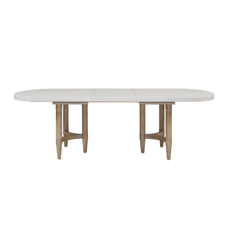 Triad Double Pedestal Dining Table With Leaf