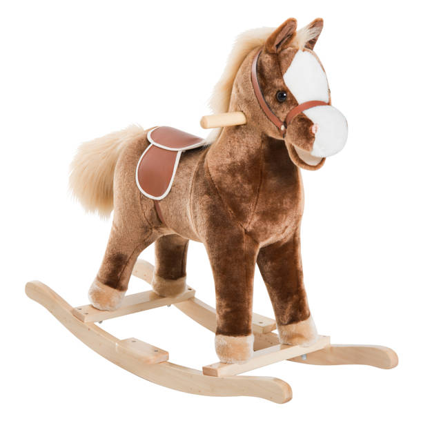 Qaba Kids Plush Toy Rocking Horse & Reviews | Wayfair