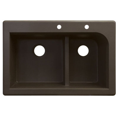 Évier de cuisine à double cuves l 33 po x l 22 po Radius