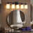 32'' 5-Light Black Bathroom Vanity Light Modern Wall Sconce with Milky White Frosted Glass Shades-1000686557-1000686559