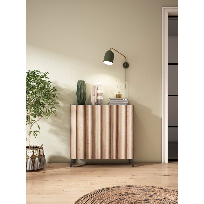 15 Pair Shoe Storage Cabinet, Natural