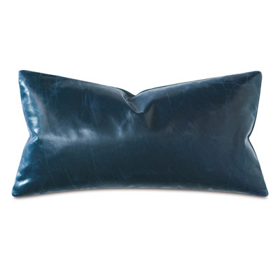Tudor Leather/Suede Reversible Throw Pillow