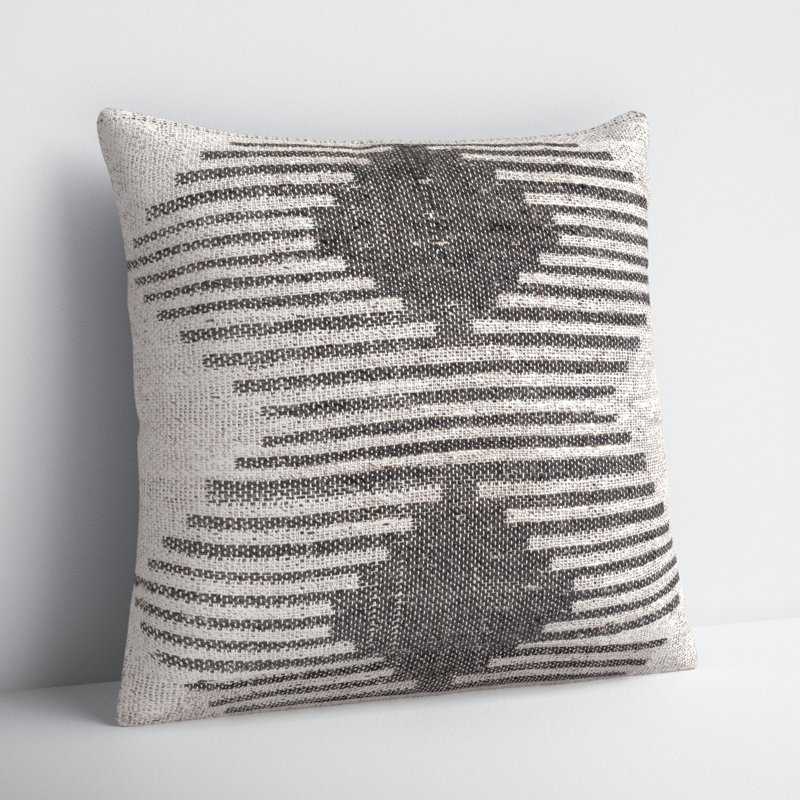 Mahala Geometric Reversible Throw Pillow, 20" H x 20" W, No Fill