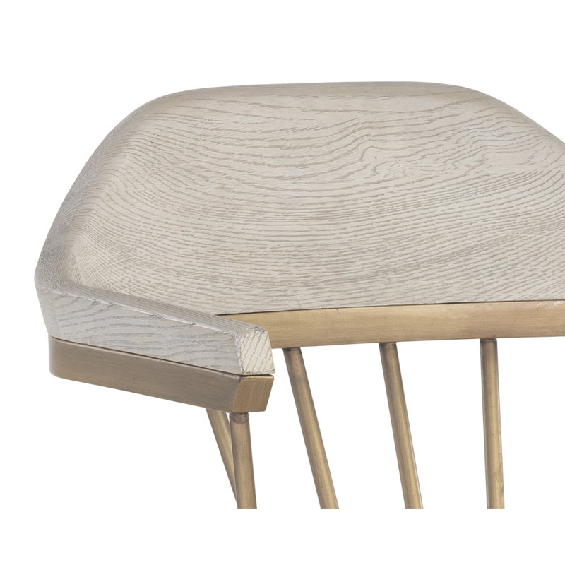 Westport Solid Wood Arm Chair, Gray