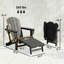 Fauteuil d'extérieur pliant, ensemble de 2 chaises Adirondack, fauteuil d'extérieur-1956147537-1956147546-1956147542