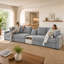 Canapé modulaire avec console centrale intégrée et accoudoirs de rangement pour les meubles de salon-1465146158-1465146157