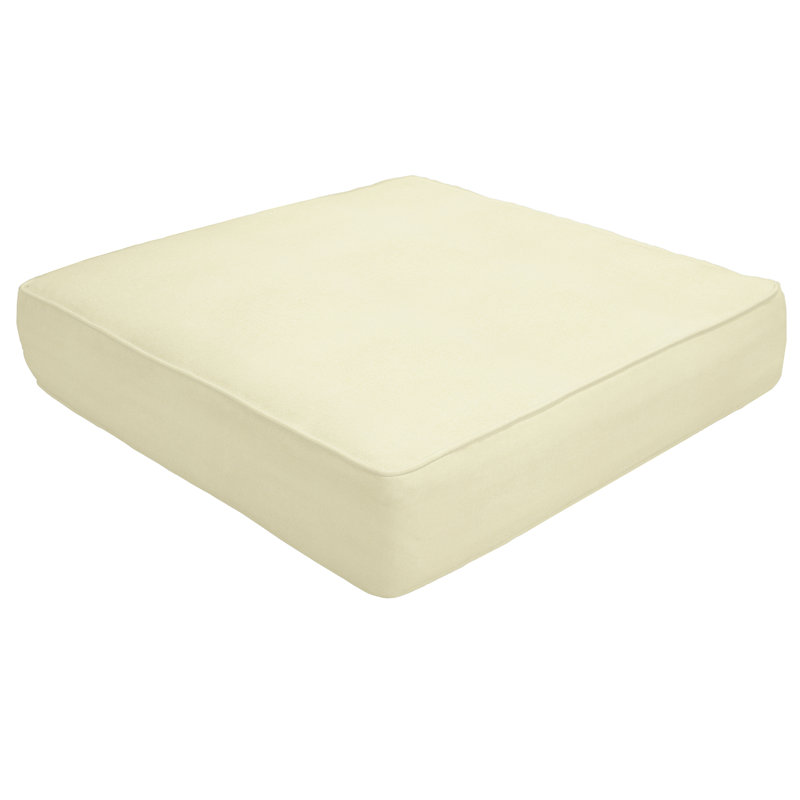 Coussin de repose-pieds sunbrella intérieur/extérieur double pipe, Toile lin Sunbrella®, H 5 po x l 23 po x P 20 po