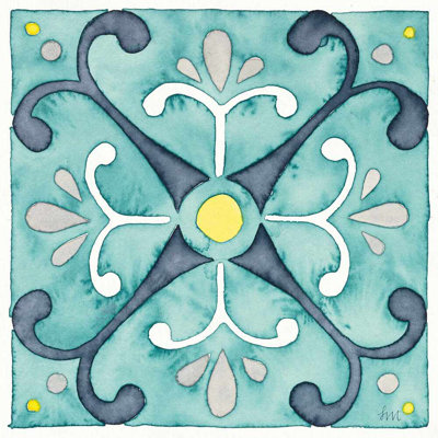 Tuile Garden Getaway III bleu sarcelle
