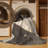 Machine Washable Pantelie Posh & Luxe Starburst Rug in Gray – Gray Binding-62777813