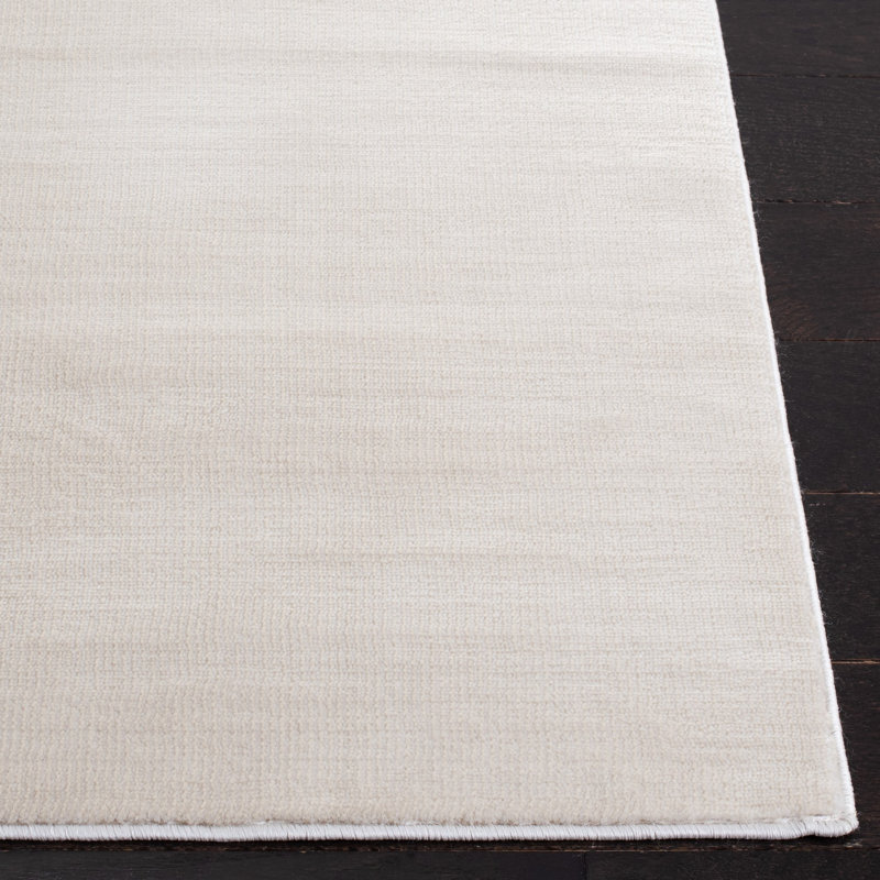Aslin Geometric Ivory Area Rug, Runner 2'2" x 5'
