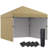 Outsunny 10' x 10' Pop Up Canopy Tent with 3 Sidewalls