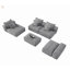 Ensemble de canapé modulaire surdimensionné moderne avec tissu en chenille scintillant et flexibilité modulaire pour plus de confort et de style