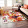 Florentia Floral Tufted Orange/Pink/Ivory Non-Slip Rubberback Area Rug