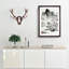 Tress & Mountains by Wen Zhengming - Picture Frame Painting Print-55614789-55614790