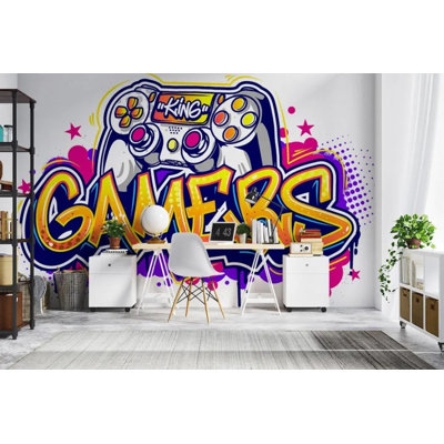 Peinture murale Graffiti Gamer