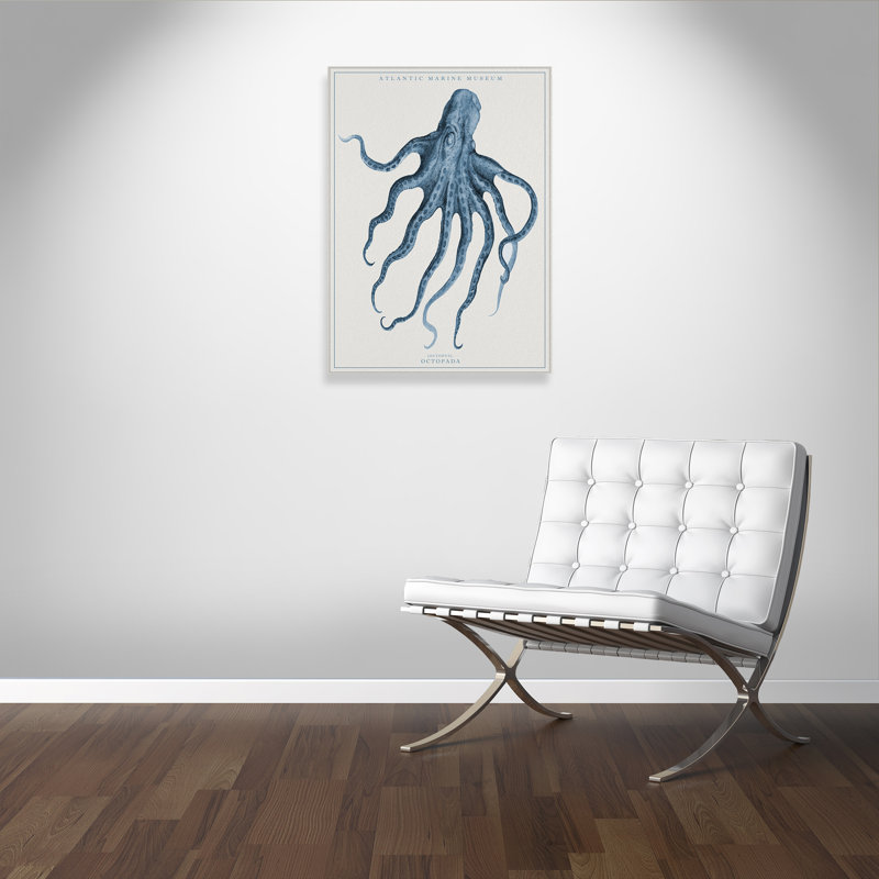 Atlantic Marine Museum Octopus I - impression, H 36 po x l 40 po x P 1,38 po, Toile