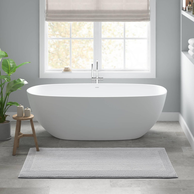 24x44" 100% Cotton Tufted 3000 GSM Reversible Bath Rug, Single - 44" L x 24" W