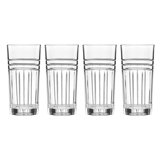 Reed And Barton Tempo Crystal Highball Glasses, Set of 4