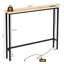 Ensemble de table de vestibule 1 pièce Triamine + Fer 39,37 po avec multiprise-1398000419