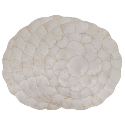 Passe-en-dessus de coquillage (lot de 4) Valletta