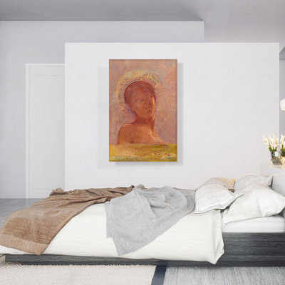 " Closed Eyes 1889 " by Odilon Redon Oil Painting
