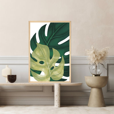 Imprimé de feuilles Monstera