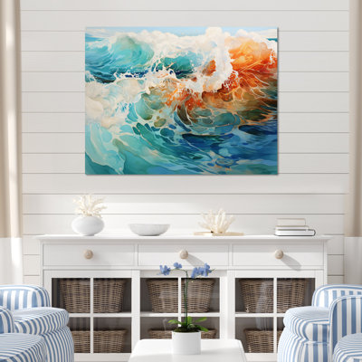 Photo de plage, reflets de bord de mer - impression d'art mural nautique et plage