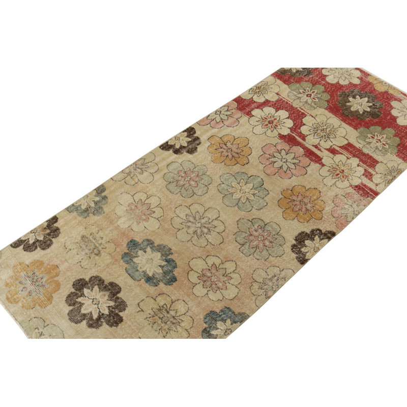 One-of-a-Kind 3'8" X 9'9" Hand Knotted Area Rug