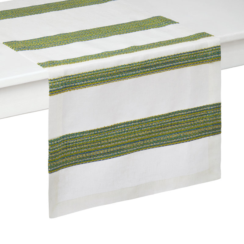 Maya Table Runner, 108'' L x 16'' W, Green